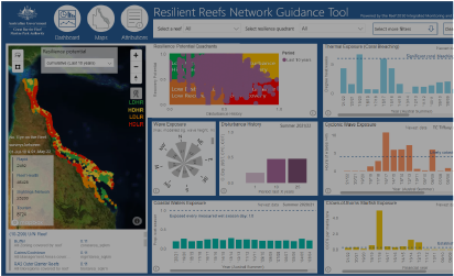 Resilient Reefs Network dashboard teaser image