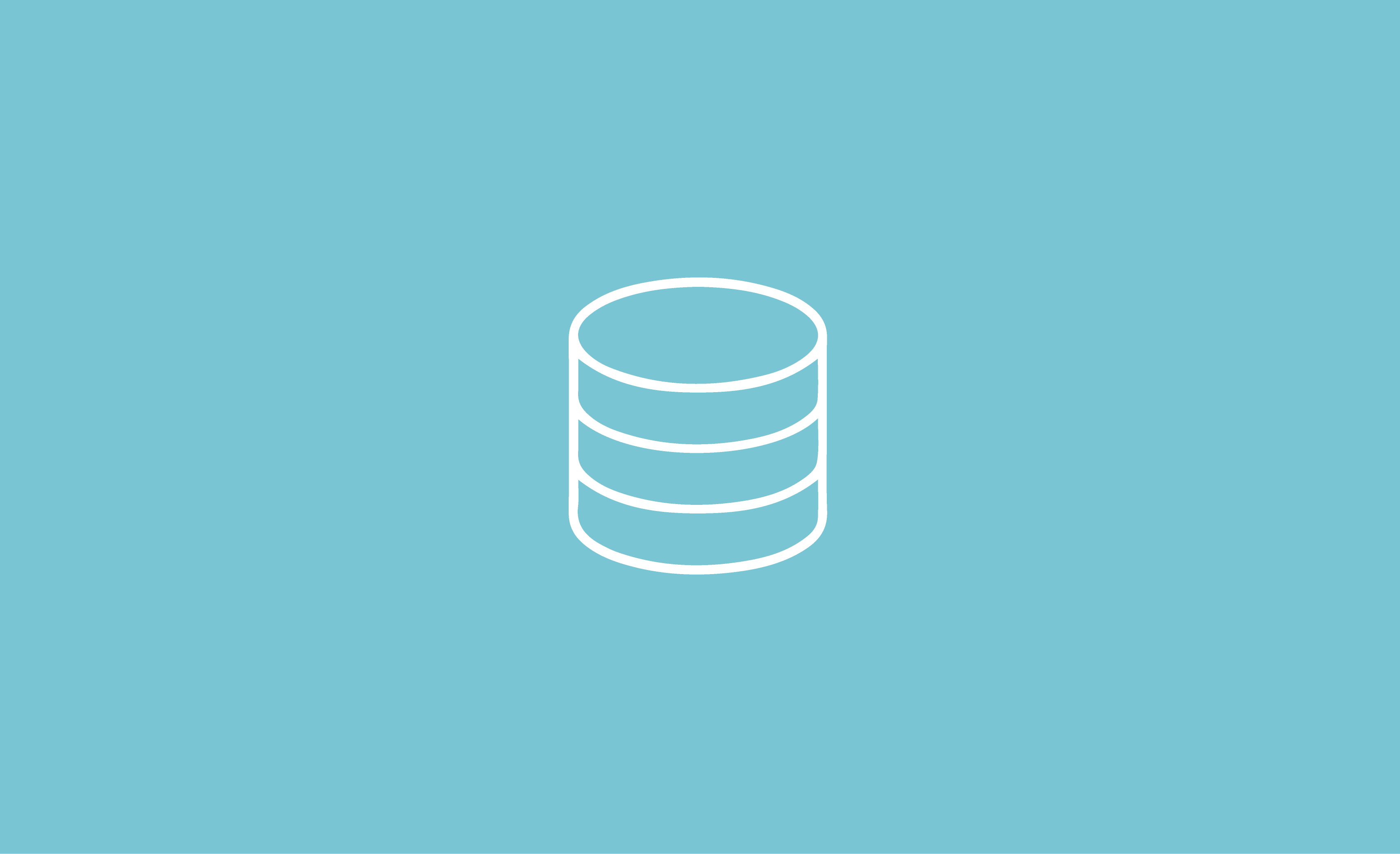 Data icon with a blue background