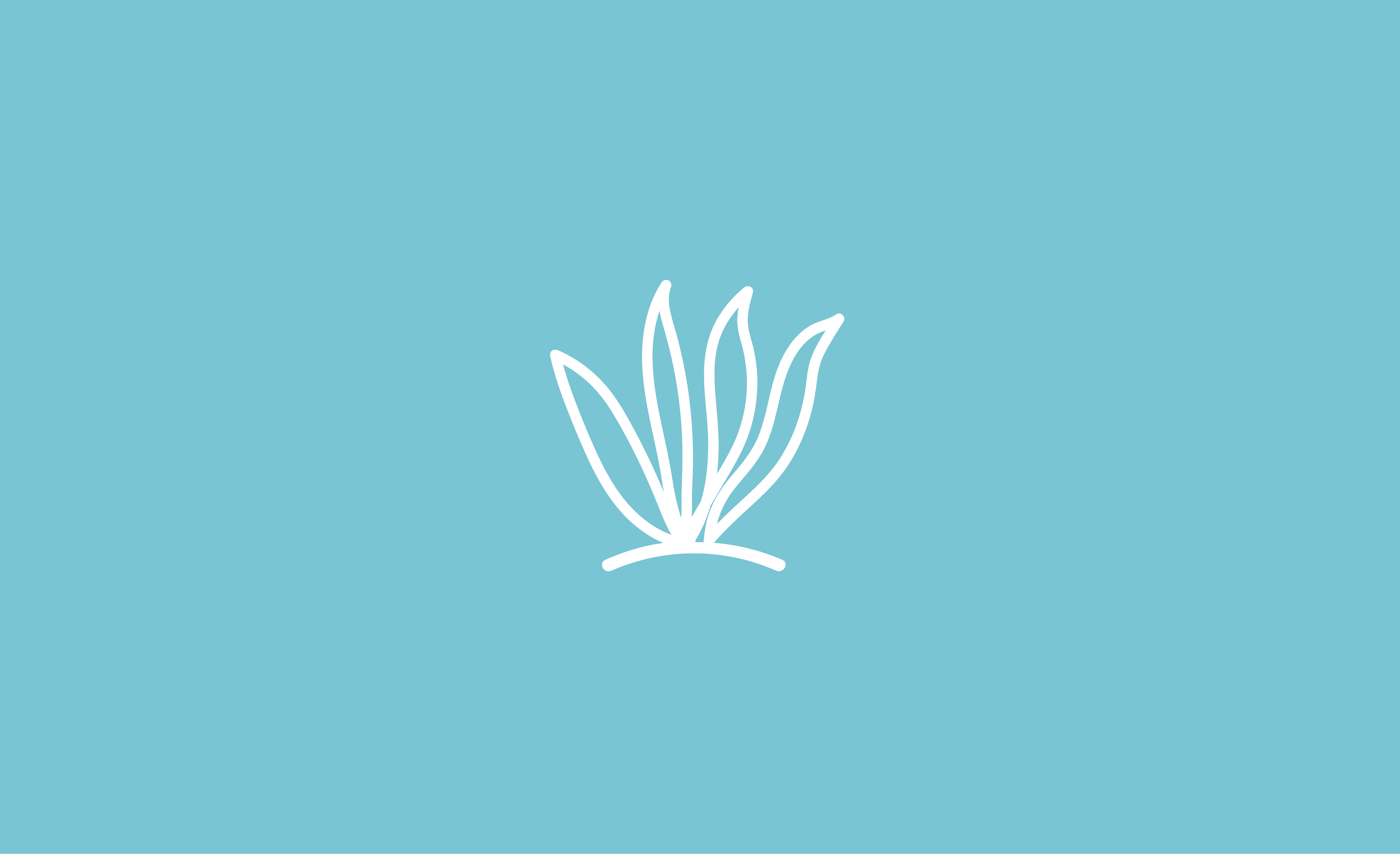 Seagrass icon with a blue background