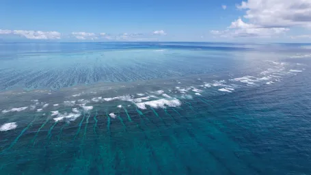 Aerial image of Broomfield Reef.