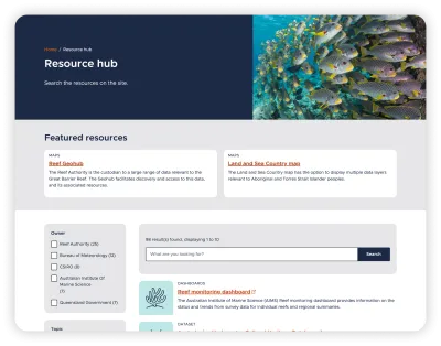 Resource hub screenshot