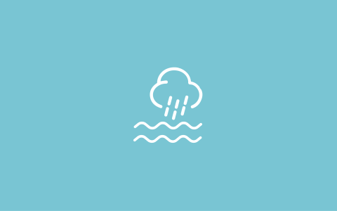 Flooding icon with a blue background